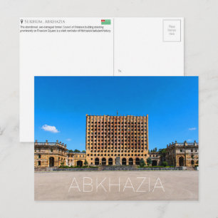 Tarjeta postal de viaje de Sukhum, Abjasia