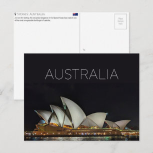 Tarjeta postal de viaje de Sydney, Australia