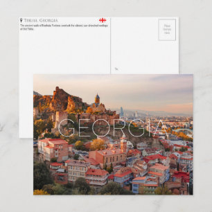 Tarjeta postal de viaje de Tbilisi, Georgia