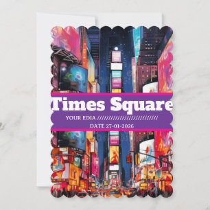 Tarjeta postal de viaje de Times Square, Tarjeta p