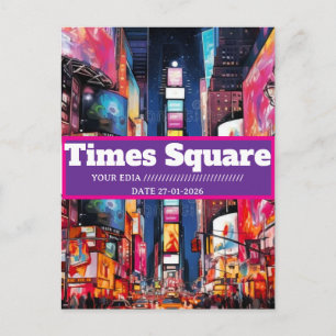 Tarjeta Postal de Viaje de Times Square, Tarjeta P