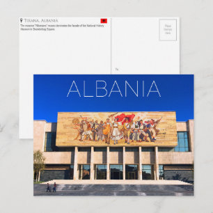 Tarjeta postal de viaje de Tirana, Albania