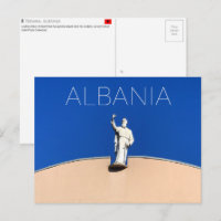 Tarjeta postal de viaje de Tirana, Albania