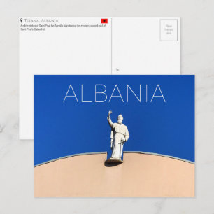 Tarjeta postal de viaje de Tirana, Albania