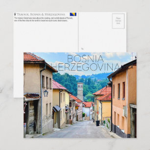 Tarjeta postal de viaje de Travnik, Bosnia y Herze