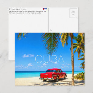 Tarjeta postal de viaje de Varadero, Cuba
