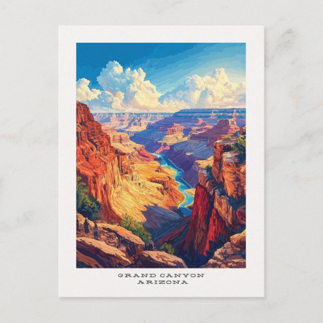Tarjeta postal de viaje del Parque Nacional del Gr (Anverso)