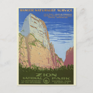 Tarjeta postal de viaje del Parque Nacional Zion V