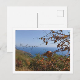 Tarjeta postal de viaje fotográfico Montenegro
