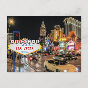 Tarjeta postal de viaje LAS VEGAS Nevada