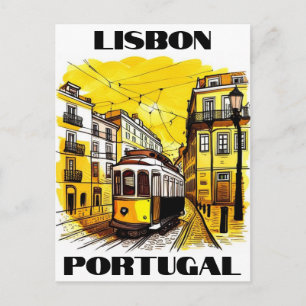 Tarjeta postal de viaje Lisboa Portugal