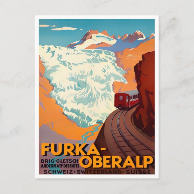 Tarjeta postal de viaje para el buque Furka Pass (Anverso)