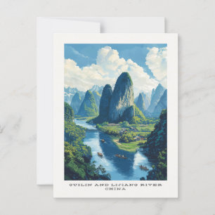 Tarjeta postal de viaje para el Parque Nacional de