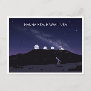 Tarjeta postal de viaje para observar estrellas en