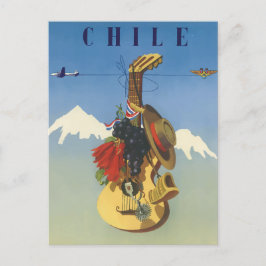 Tarjeta postal de viaje Viaje Chile de Guitarra Vi
