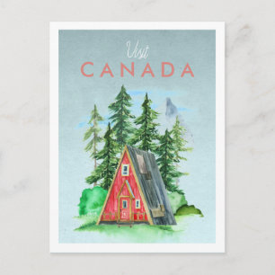 Tarjeta postal de viaje vintage   Canadá