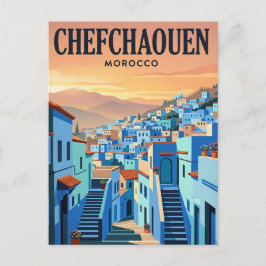 Tarjeta postal de viaje vintage | Chefchaouen, Mar