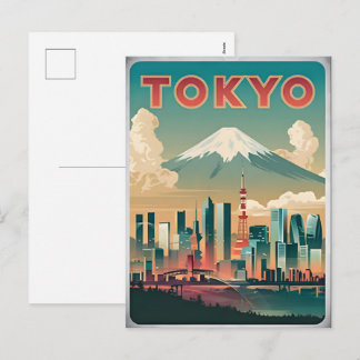 Tarjeta postal de viaje vintage Classic Getaway 20
