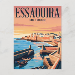 Tarjeta postal de viaje vintage | Essaouira, Marru