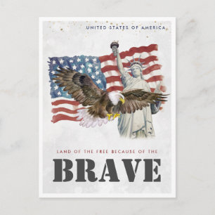 Tarjeta postal de viaje vintage   Estados Unidos d