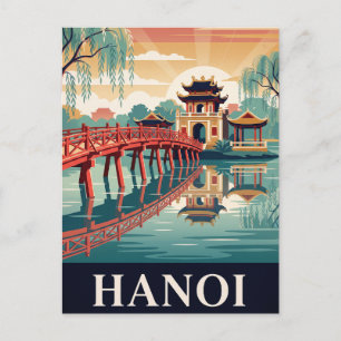 Tarjeta Postal de Viaje Vintage HANOI