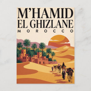 Tarjeta Postal de Viaje Vintage   M'Hamid Marrueco