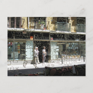 tarjeta postal de viajes de artesanía de pc