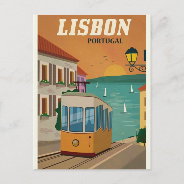 Tarjeta postal de viajes de cosecha en Portugal (Anverso)