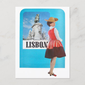 Tarjeta postal de viajes de cosecha en Portugal