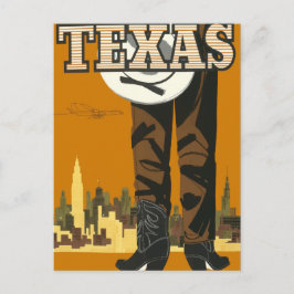 Tarjeta postal de viajes de época Texas USA