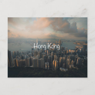 Tarjeta postal de viajes de Hong Kong