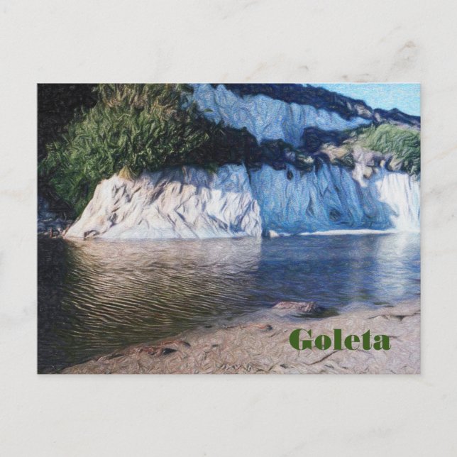 Tarjeta postal de viajes Goleta, California (Anverso)