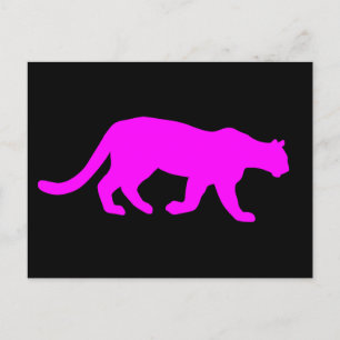 Tarjeta postal de vida silvestre de Puma Cougar Ma