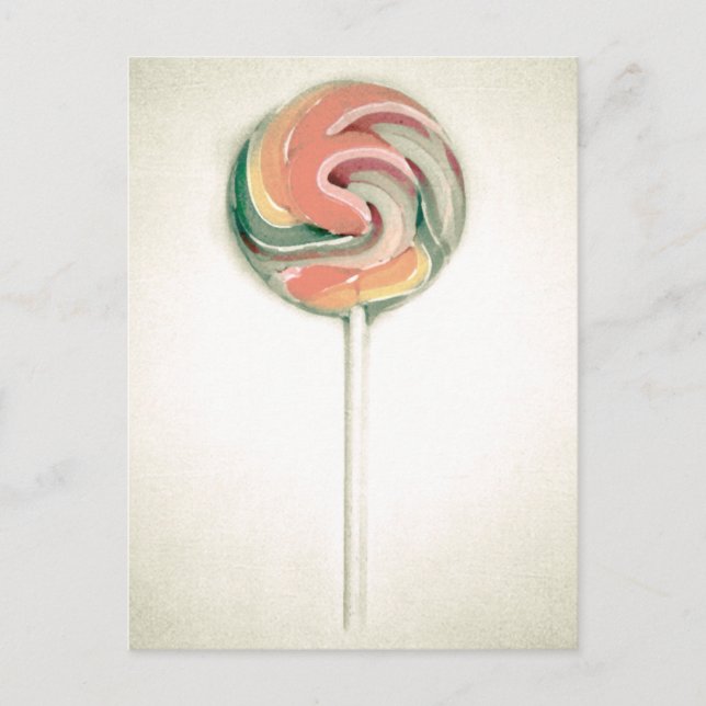TARJETA POSTAL DE VINTAGE LOLLIPOP (Anverso)