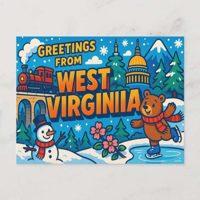 Tarjeta postal de VIRGINIA OCCIDENTAL (Anverso)