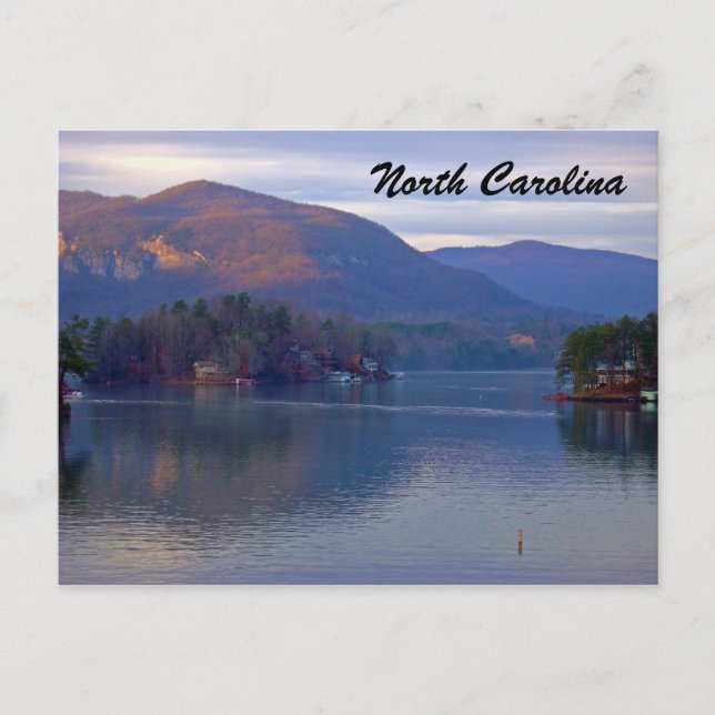 Tarjeta postal de vista de montaña (Anverso)