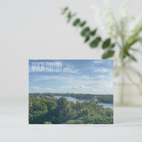 Tarjeta postal de vista escénica de Boca Raton Flo