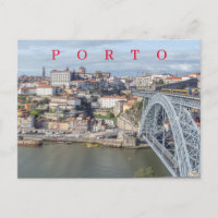 Tarjeta postal de vista panorámica de Oporto