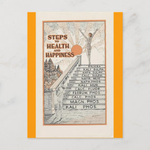 Tarjeta postal de vitaminas de publicidad australi