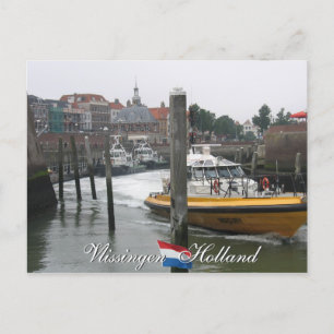 Tarjeta postal de Vlissingen Pilot Boat Holland