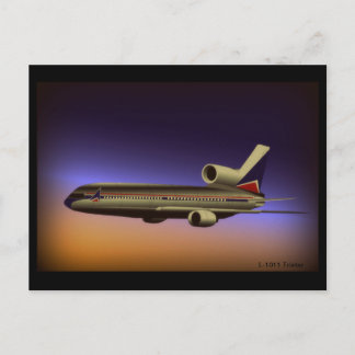 Tarjeta postal de vuelo Tristar Dusk L-1011