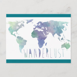 Tarjeta postal de Wanderlust Watercolor