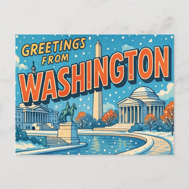 Tarjeta postal de WASHINGTON (Anverso)