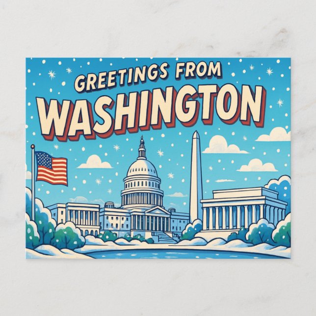 Tarjeta postal de WASHINGTON (Anverso)