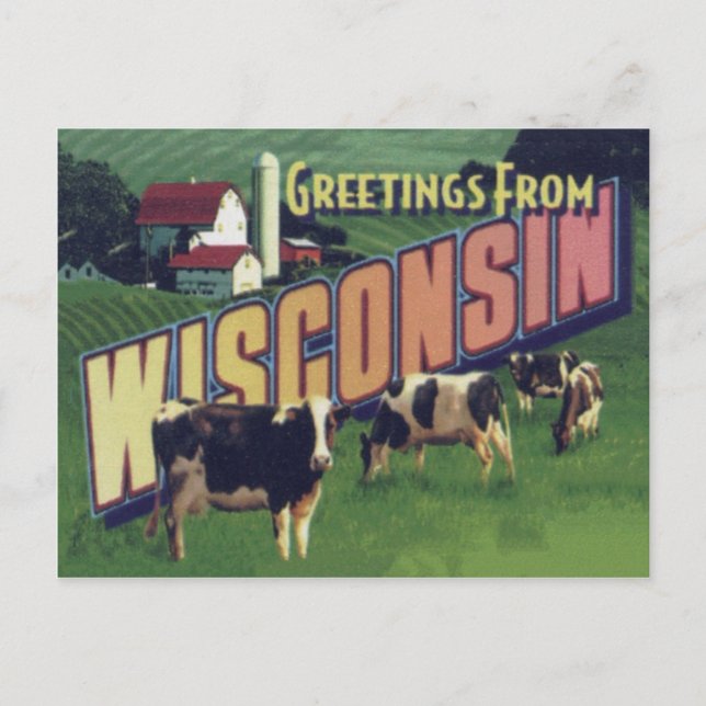 Tarjeta postal de Wisconsin (Anverso)
