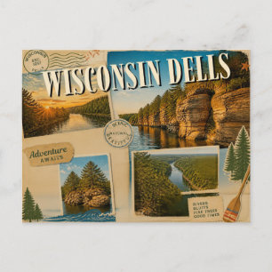 Tarjeta postal de Wisconsin Dells Wisconsin