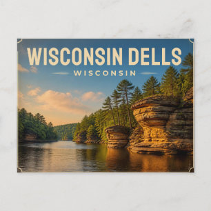 Tarjeta postal de Wisconsin Dells, Wisconsin