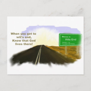 Tarjeta postal de Wits End Road