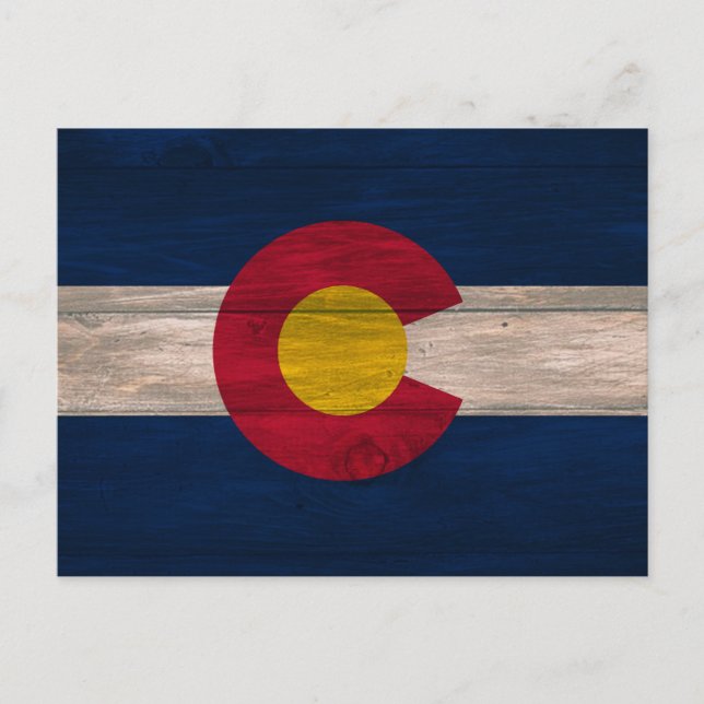 Tarjeta postal de Wood Colorado (Anverso)