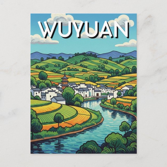Tarjeta postal de Wuyuan China (Anverso)